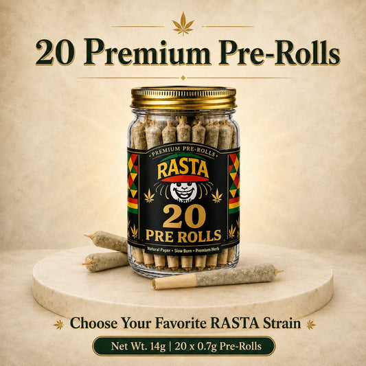 20 Pack of Rasta Rolls