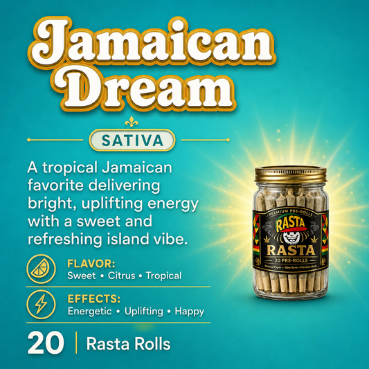 20 Pack of Rasta Rolls