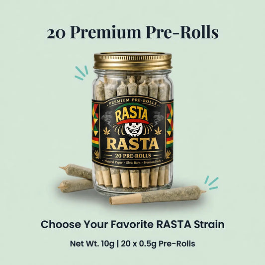 20 Pack of Rasta Rolls